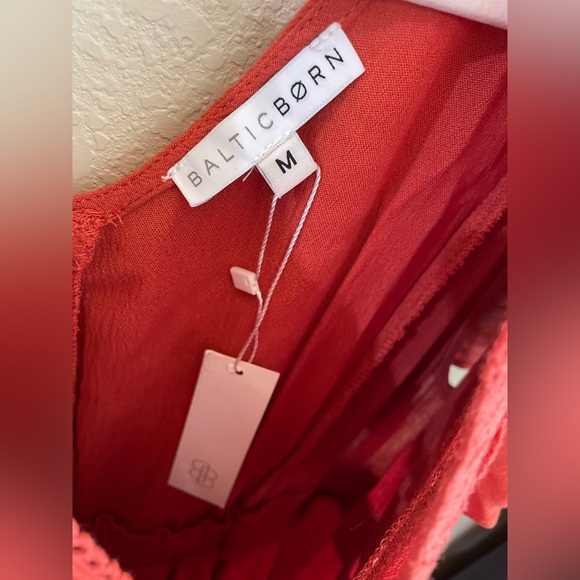 Baltic Born Jennifer Deep V Maxi Dress NWT size M - Picture 5 of 6